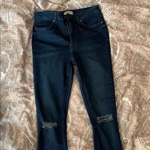 Dark blue skinny jeans